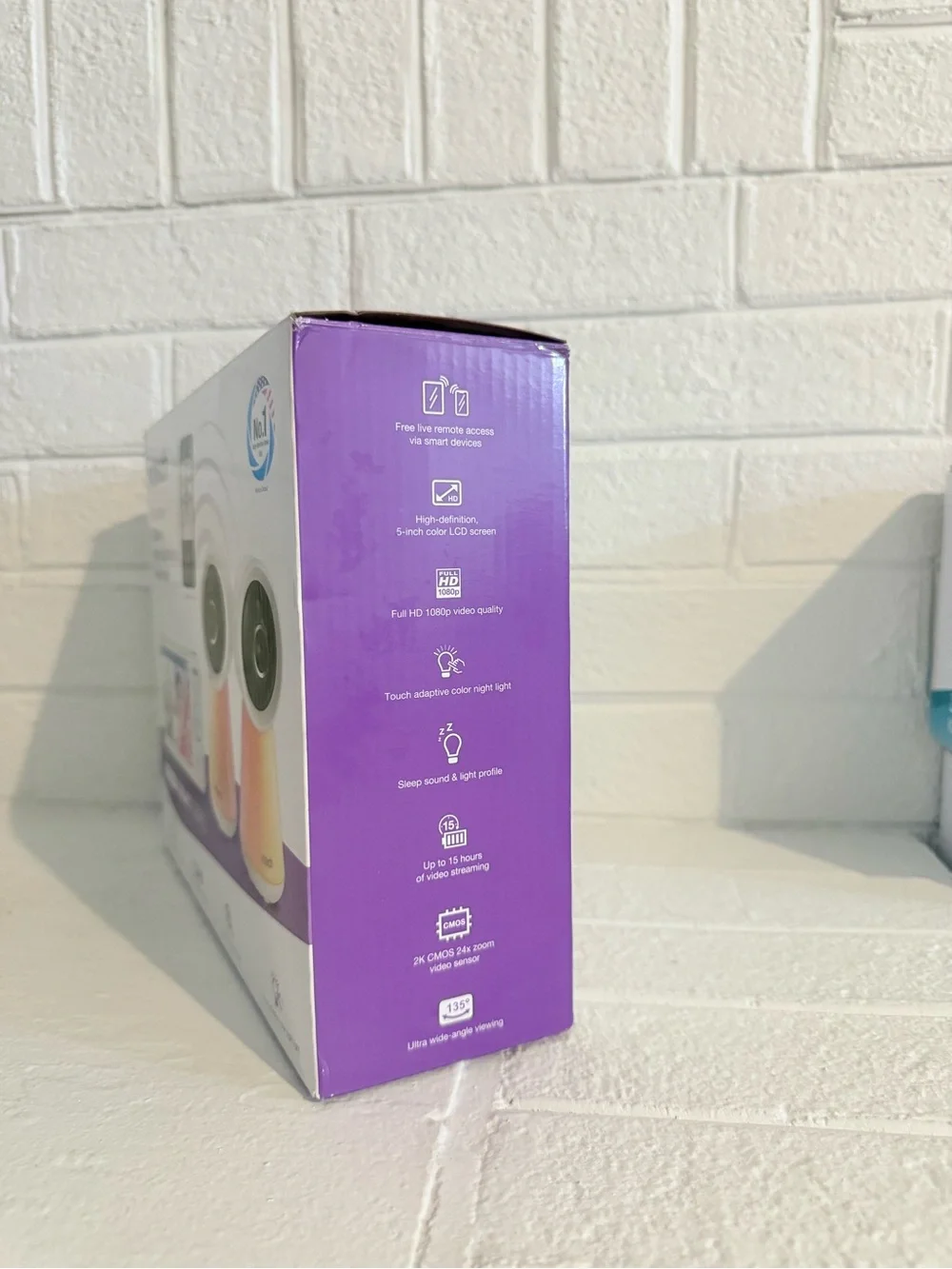 VTech Smart Series 2-Camera HD Video Monitor - Pink/Peach Gradient
